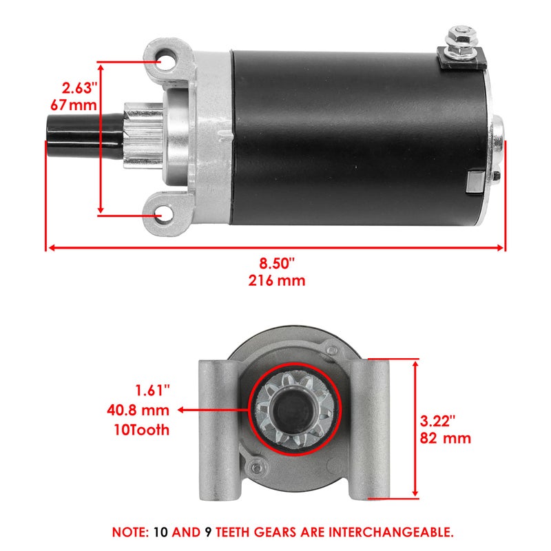 Caltric Starter Compatible with Kohler 3209808S 3209808 3209804S 3209801S 3209803S 3209804 3209803 - Image 3